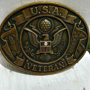 USA Veteran Belt Buckle